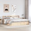 vidaXL Cadre de lit avec t&ecirc;te de lit 180x200 cm bois de pin massif