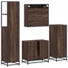 vidaXL Ensemble de meubles de salle de bain 4 pcs ch&ecirc;ne marron