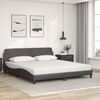vidaXL Lit avec matelas Dover marron 180x200 cm similicuir