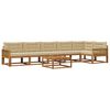 vidaXL Ensemble de canap&eacute;s d'ext&eacute;rieur 7 pc Naturel et Beige