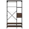 vidaXL Armoire &agrave; tiroirs ch&ecirc;ne brun 100x40x180 cm bois d'ing&eacute;nierie