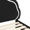 vidaXL Cadre de lit pour enfants avec t&ecirc;te de lit Noir 90 x 190 cm