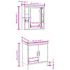 vidaXL Ensemble de meubles de salle de bain 2 pcs Ch&ecirc;ne fum&eacute;
