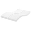 vidaXL Matelas en mousse blanc 140x190 cm 7 zones duret&eacute; 20 ILD