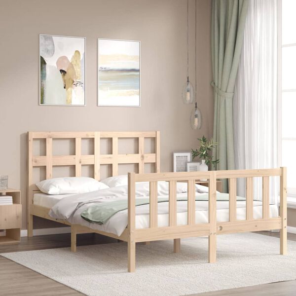 vidaXL Cadre de lit sans matelas 120x200 cm bois de pin massif