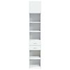 vidaXL Armoire de rangement mince blanc 40x42,5x225 cm