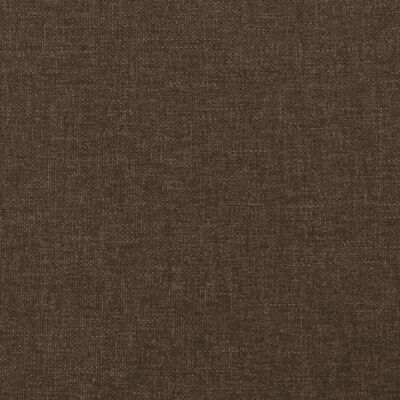 vidaXL Tête de lit à LED Marron foncé 144x5x118/128 cm Tissu