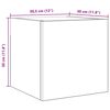vidaXL Meuble TV mural Ch&ecirc;ne noir 30,5 x 30 x 30 cm Bois d'ing&eacute;nierie