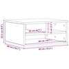 vidaXL Support d'imprimante Ch&ecirc;ne artisanal 49 x 40 x 22,5 cm