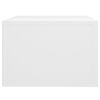 vidaXL Tables de chevet murales 2 pcs Blanc 50x36x25 cm