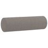 vidaXL Canapé 2 places avec oreillers décoratifs taupe 120 cm tissu