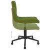 vidaXL Chaises pivotantes &agrave; manger lot de 6 vert clair velours