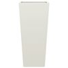 vidaXL Jardini&egrave;res 2 pcs blanc 35x35x75 cm acier