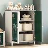 vidaXL Cabinet avec deux portes et fa&ccedil;ade en tableau noir ROROS