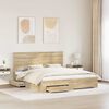 vidaXL Cadre de lit Ch&ecirc;ne Sonoma 180 x 200 cm Bois d'ing&eacute;nierie