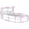 vidaXL Cadre de lit sans matelas cire marron 100x200cm bois pin massif
