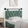 vidaXL T&ecirc;te de lit suspendue Vert Mer 110 x 55 x 7 cm Velours