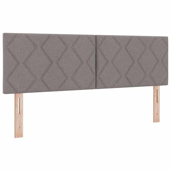 vidaXL T&ecirc;te de Lit en Tissu avec t&ecirc;te de lit Taupe 144 cm tissu