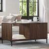 vidaXL Table basse Ch&ecirc;ne brun 90 x 49 x 46 cm Bois d'ing&eacute;nierie