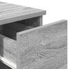 vidaXL Tables de chevet avec tiroir 2 pcs sonoma gris 20x36x60 cm