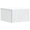 vidaXL Table d'appoint murale Blanc 34,5 x 33 x 20 cm
