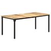 vidaXL Table &agrave; manger 180x90x76 cm Bois de manguier brut