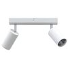 vidaXL Spot de plafond Blanc 26 x 5,5 x 16,5 cm M&eacute;tal