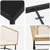 vidaXL Ensemble de salle &agrave; manger pour jardin 7 pcs Marron polyrotin