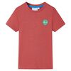 T-shirt pour enfants couleur de paprika 128