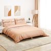 vidaXL Ensemble de housse de couette rose 225x220 cm Coton