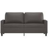 vidaXL Canap&eacute; &agrave; 2 places Gris 140 cm Similicuir