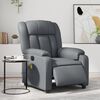 vidaXL Fauteuil de massage inclinable électrique gris similicuir