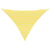 vidaXL Voile d'ombre ext&eacute;rieure Jaune et blanc 5 x 5 x 6 m