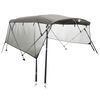 vidaXL Toit bimini &agrave; 4 arceaux parois en maille 243x(185-198)x137 cm
