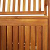 vidaXL Banc de rangement 170 cm Bois d'acacia solide