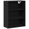 vidaXL Haut Armoire Ch&ecirc;ne noir 69,5 x 34 x 180 cm Bois d'ing&eacute;nierie