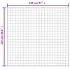 vidaXL Couverture lest&eacute;e Cr&egrave;me clair 220x240 cm 11 kg Tissu