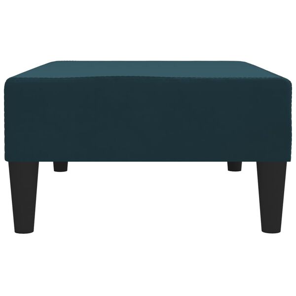 vidaXL Repose-pied Bleu 78x56x32 cm Velours