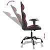 vidaXL Chaise de jeu de massage Noir et rouge bordeaux Similicuir