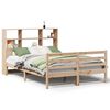 vidaXL Lit biblioth&egrave;que sans matelas 150x200 cm bois massif de pin
