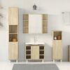 vidaXL Ensemble de meubles de salle de bain 4 pcs ch&ecirc;ne sonoma