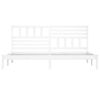 vidaXL Cadre de lit sans matelas blanc bois massif de pin 200x200 cm