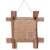 vidaXL Miroir &agrave; b&ucirc;ches Naturel 50x50 cm bois de teck recycl&eacute;