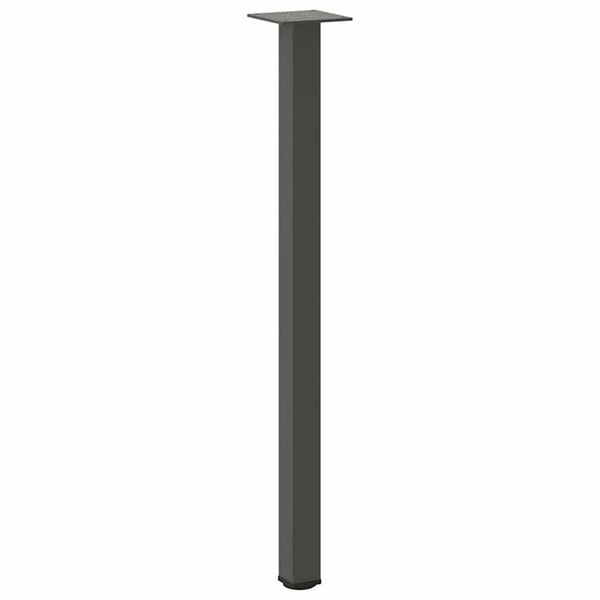 vidaXL Pieds de table console 4 pi&egrave;ces Anthracite 72-74 cm Acier