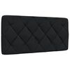 vidaXL Cadre de lit sans matelas noir 100x200 cm tissu