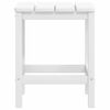 vidaXL Chaise de jardin Adirondack repose-pied table PEHD Blanc