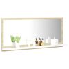 vidaXL Miroir de bain Blanc et ch&ecirc;ne sonoma 90x10,5x37 cm Agglom&eacute;r&eacute;