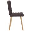 vidaXL Chaises &agrave; manger lot de 6 marron fonc&eacute; tissu