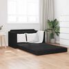 vidaXL Canap&eacute;-Lit 110cm Noir Velours