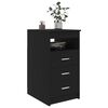 vidaXL Armoire &agrave; tiroirs Noir 40x50x76 cm Bois d'ing&eacute;nierie